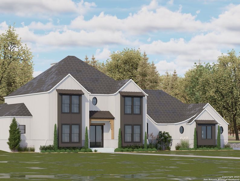 Front exterior of a new home in , San Antonio, TX, highlighting curb appeal (Image 1). Front exterior of a new home in , San Antonio, TX, highlighting curb appeal (Image 1).