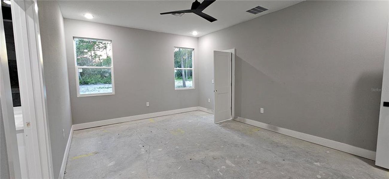 Status of Construction as of 7/27/25. Master Bedroom Status of Construction as of 7/27/25. Master Bedroom