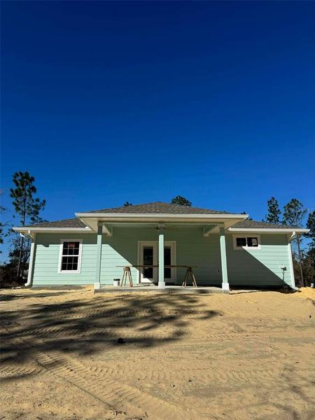 Exterior details and patio area of a home in , Williston (Image 12).