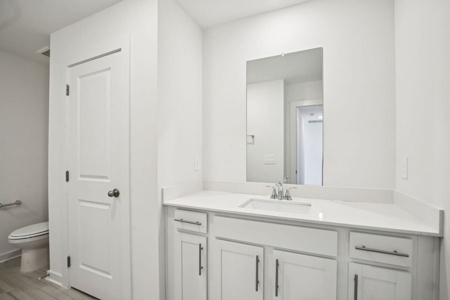 Furnished interior view inside a new home in Greystone - Vista Townhomes, Smyrna (Image 8).