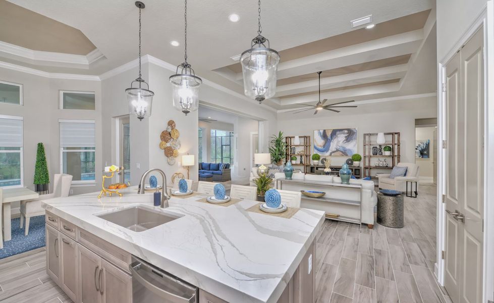 Furnished interior view inside a new home in The Reserve at Plantation Bay, Bunnell (Image 19).
