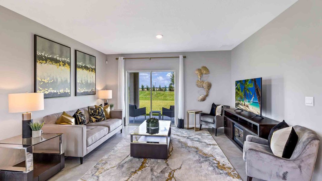 Representative furnished interior of a home built from the Robie II by D.R. Horton in Star Farms at Lakewood Ranch, Bradenton (Image 10).