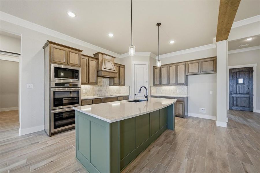 Furnished interior view inside a new home in Eagle Ridge Estates, Weatherford (Image 6).