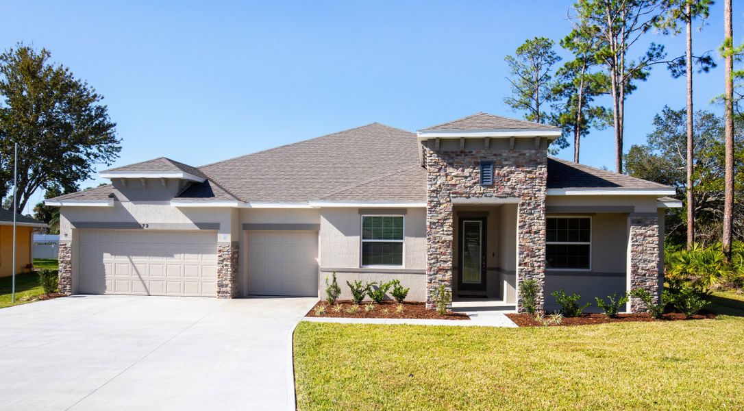 Representative exterior photo of a completed home built from the Melody by Maronda Homes in Gulf Coast Communities, Port Charlotte, FL (Image 23).