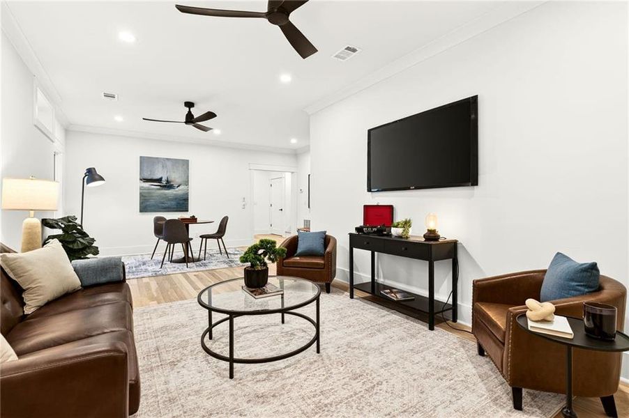 Furnished interior view inside a new home in , Atlanta (Image 39).