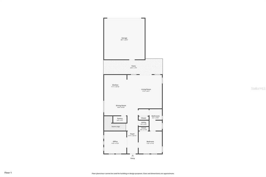 2D floor plan layout of this home in , St. Petersburg, FL (Image 5).