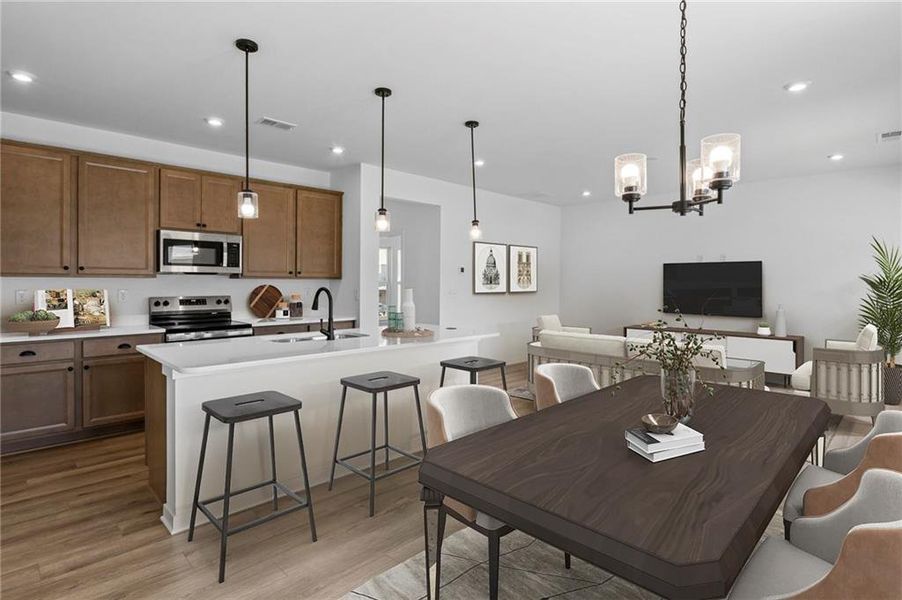 Furnished interior view inside a new home in Sage Woods, Dallas (Image 8).