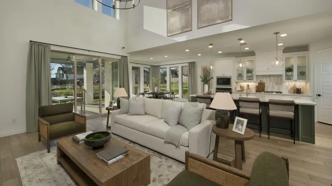 Furnished interior view inside a new home in Parkside Peninsula, Georgetown (Image 3).