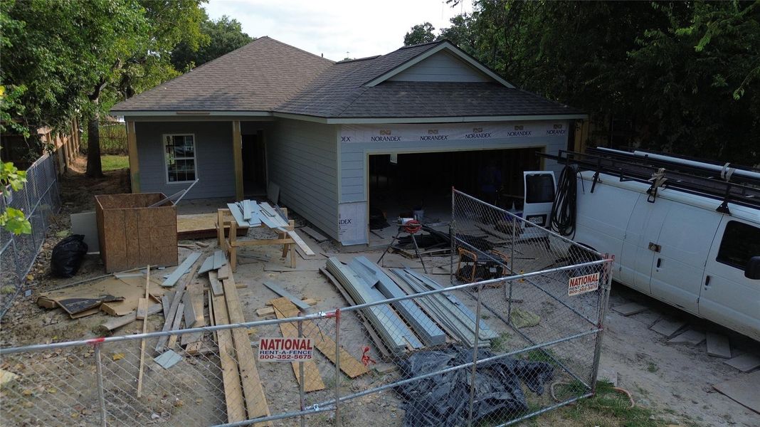 In-progress construction of a new home in , Houston, TX (Image 4).