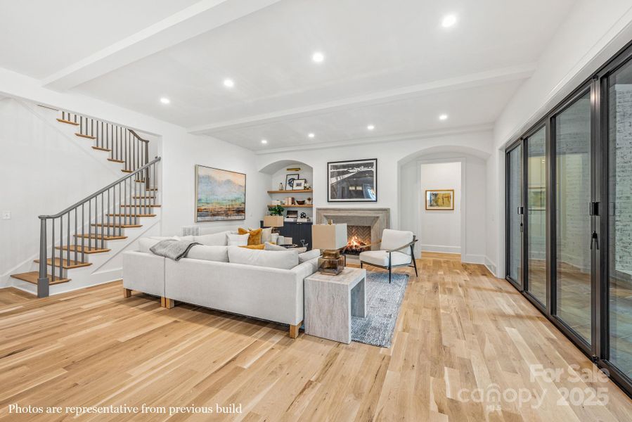 Furnished interior view inside a new home in , Charlotte (Image 4). Furnished interior view inside a new home in , Charlotte (Image 4).