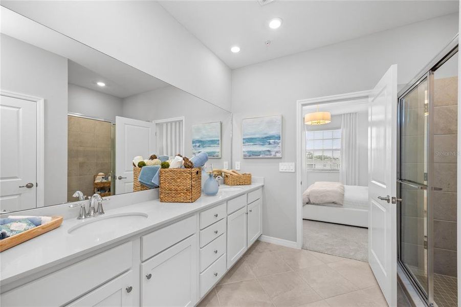 Furnished interior view inside a new home in Wellen Park Golf & Country Club, Venice (Image 9).