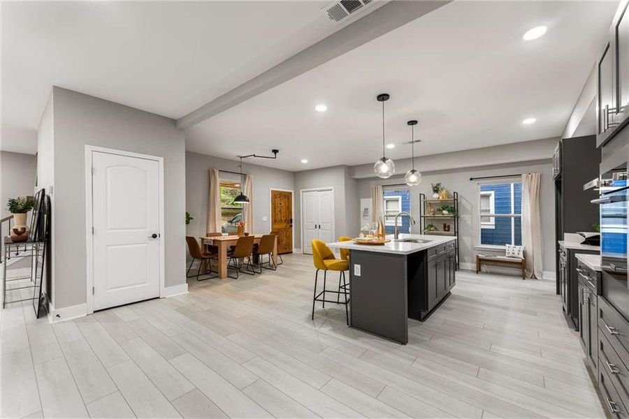 Furnished interior view inside a new home in , Atlanta (Image 27).