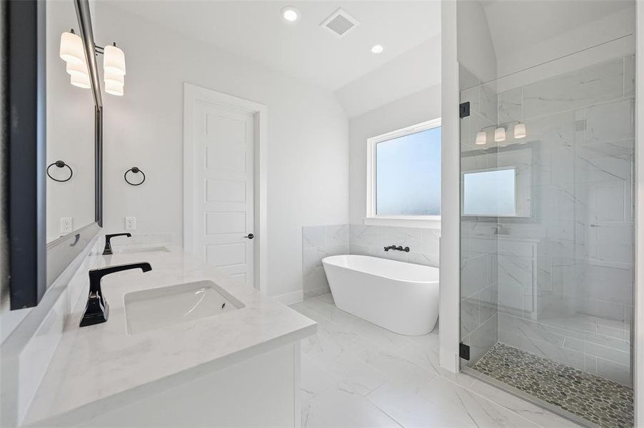 Furnished interior view inside a new home in Coyote Crossing, Godley (Image 16).