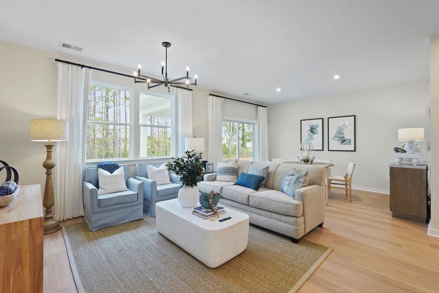 Furnished interior view inside a new home in Pinewood, Leland (Image 12).