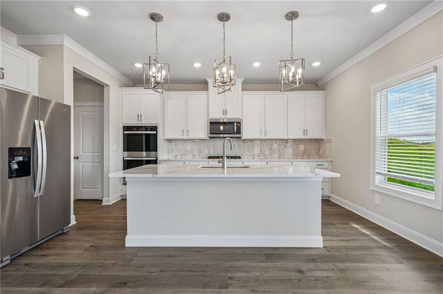 Furnished interior view inside a new home in River Pointe, Monroe (Image 7).