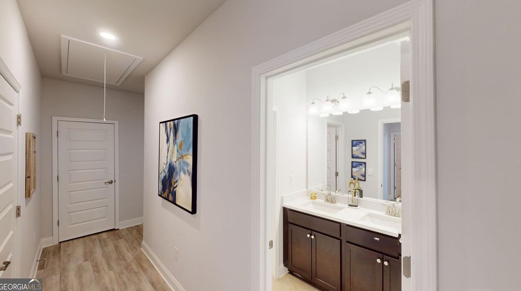 Furnished interior view inside a new home in Holliday Pass, Griffin (Image 17).