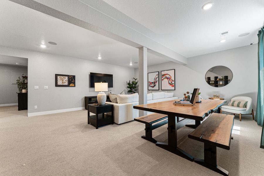 Representative furnished interior of a home built from the Windsor by Taylor Morrison in Macanta City Collection, Castle Rock (Image 45).