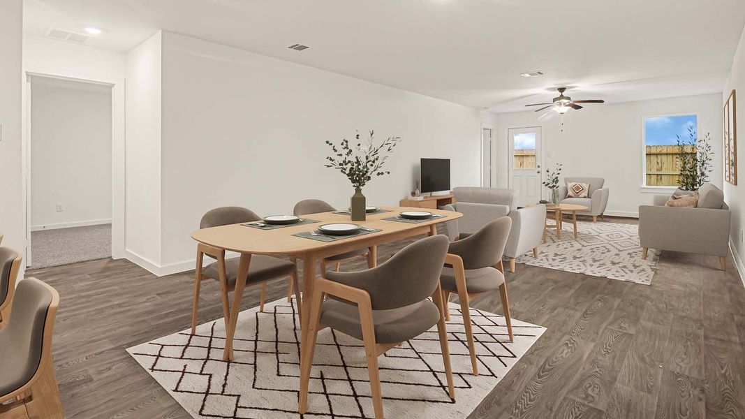 Furnished interior view inside a new home in Milo Farms, Rosenberg (Image 6).