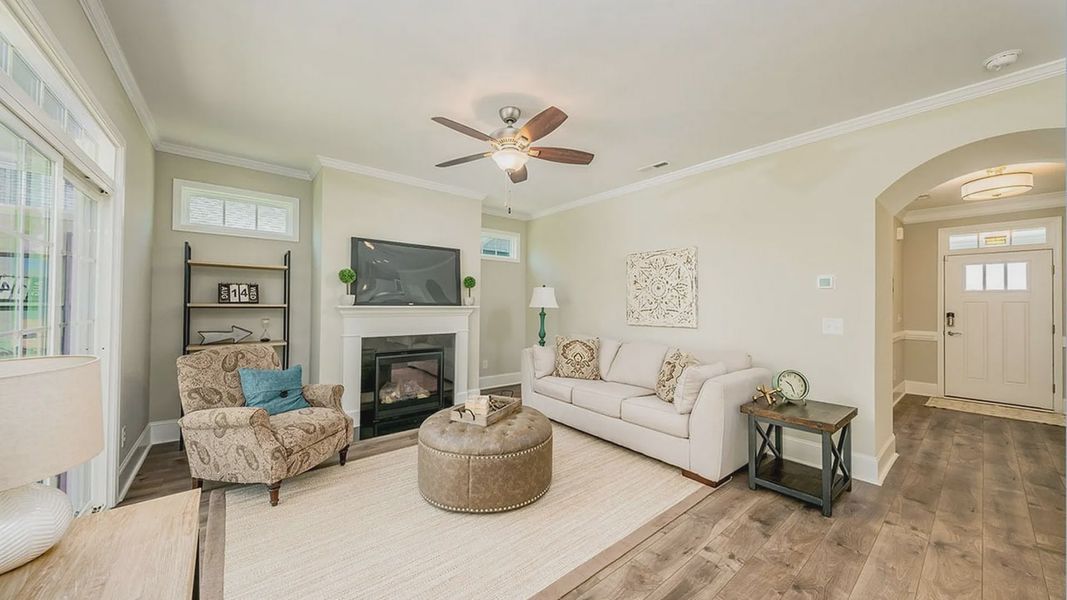 Representative furnished interior of a home built from the Salerno Craftsman by Epcon Communities in The Cottages at 78 North, Sanford (Image 4). Representative furnished interior of a home built from the Salerno Craftsman by Epcon Communities in The Cottages at 78 North, Sanford (Image 4).