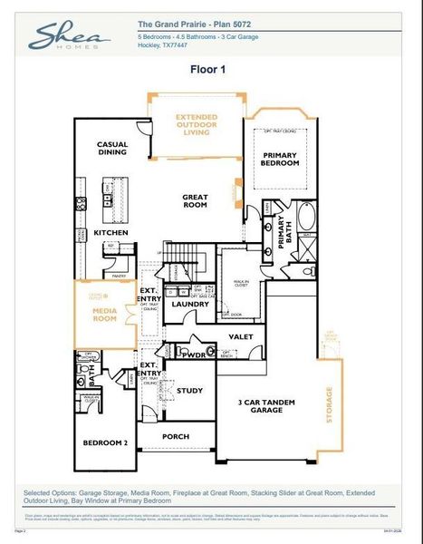 2D floor plan layout of this home in The Grand Prairie 60', Hockley, TX (Image 10). 2D floor plan layout of this home in The Grand Prairie 60', Hockley, TX (Image 10).