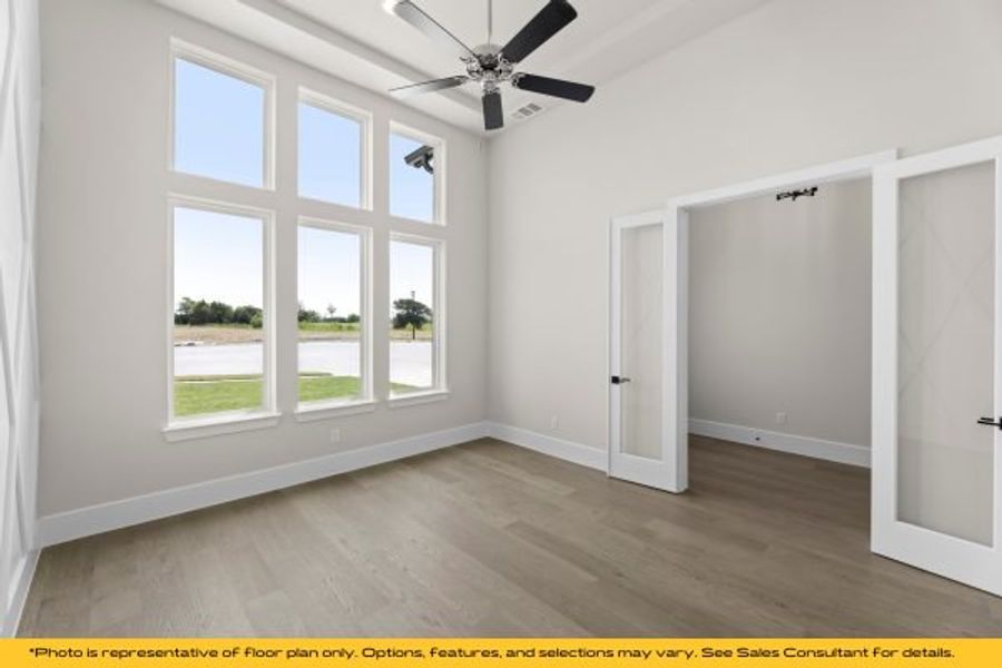 Representative unfurnished interior of a home built from the Belize by Stonefield Homes in Heath Golf and Yacht Club, Rockwall (Image 22).