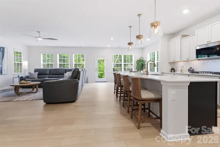 Furnished interior view inside a new home in Falls Cove at Lake Norman, Troutman (Image 6).