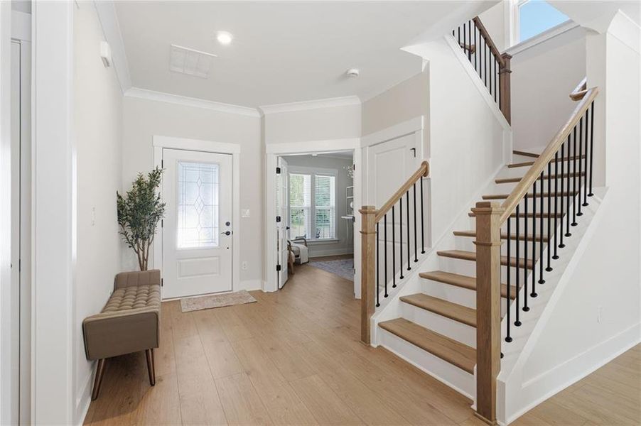 Furnished interior view inside a new home in , Flowery Branch (Image 30).