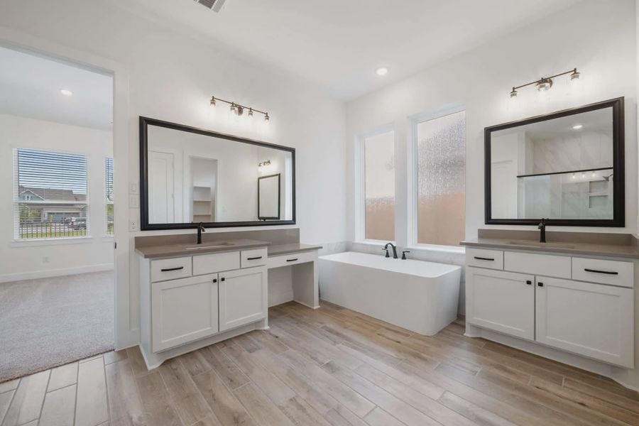 Representative furnished interior of a home built from the Malibu by Chesmar Homes in Fulshear Lakes, Fulshear (Image 13).