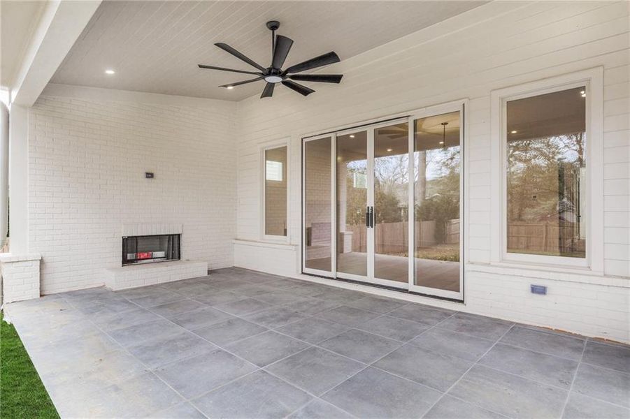 Exterior details and patio area of a home in , Atlanta (Image 4).