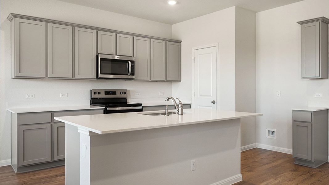 Furnished interior view inside a new home in Thunder Rock, Marble Falls (Image 6).