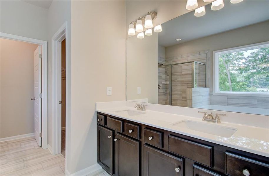 Furnished interior view inside a new home in Crofton Place Enclave, Snellville (Image 32). Furnished interior view inside a new home in Crofton Place Enclave, Snellville (Image 32).