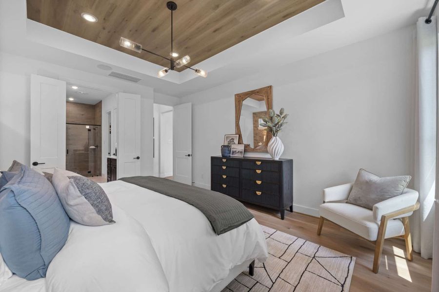 Furnished interior view inside a new home in The Highlands, Porter (Image 37).