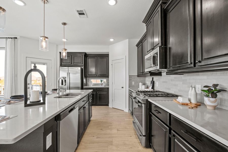 Furnished interior view inside a new home in Elyson, Katy (Image 18).