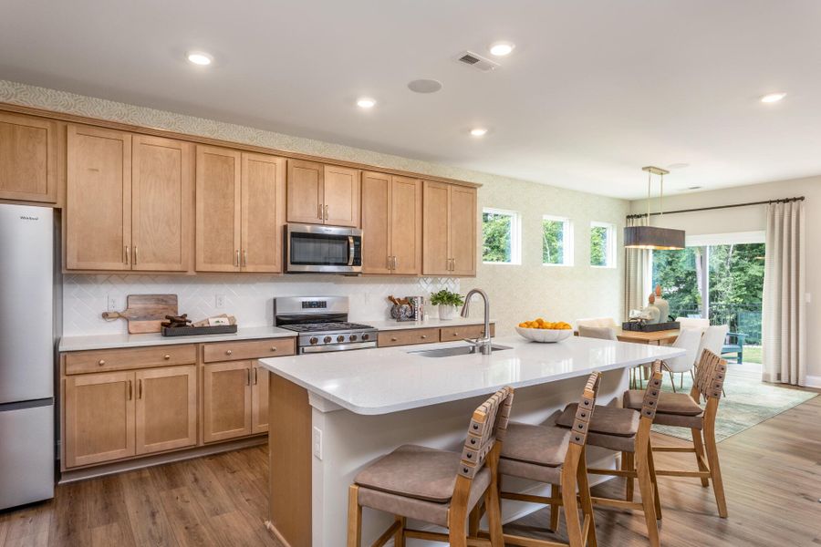 Furnished interior view inside a new home in Running Brook Townes, Durham (Image 10).