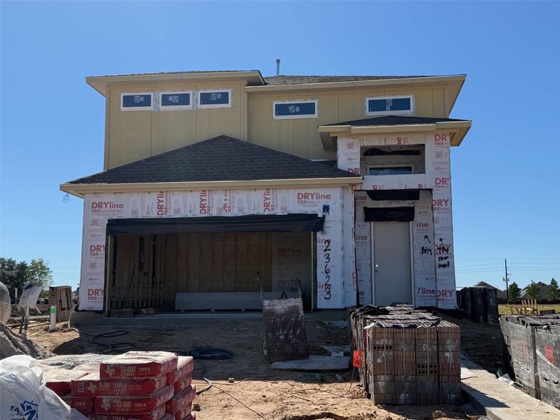 Actual progress of your home.