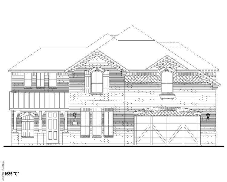 Plan 1687 Elevation C Plan 1687 Elevation C