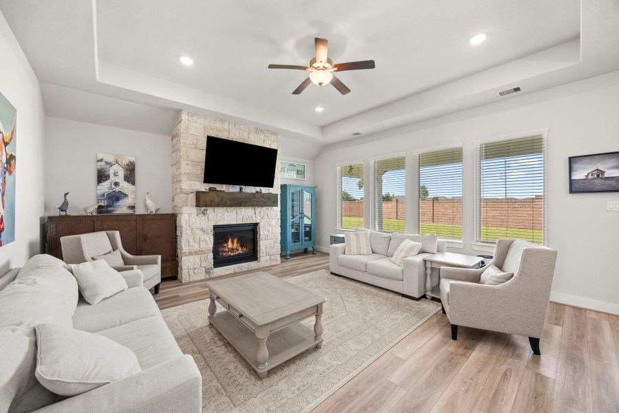 Furnished interior view inside a new home in , Santa Fe (Image 8).
