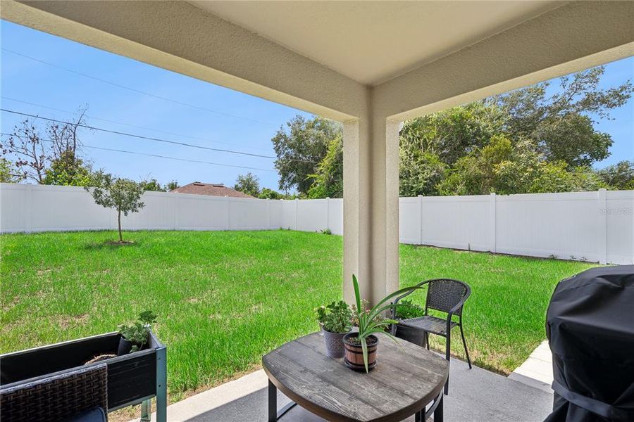 Exterior details and patio area of a home in Deltona New Homes, Deltona (Image 4).