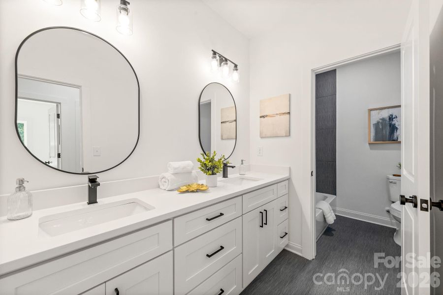 Furnished interior view inside a new home in , Charlotte (Image 15). Furnished interior view inside a new home in , Charlotte (Image 15).