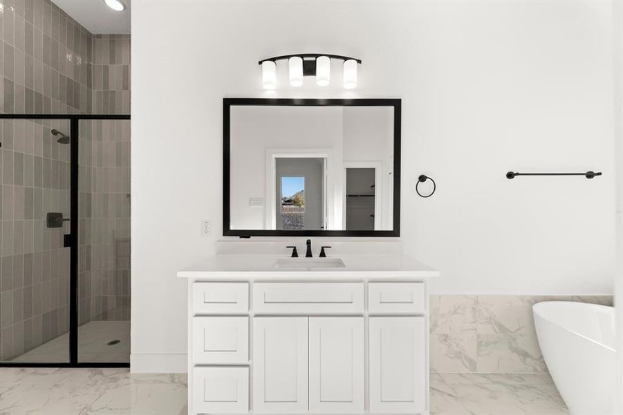 Furnished interior view inside a new home in Valencia on The Lake, Little Elm (Image 7).