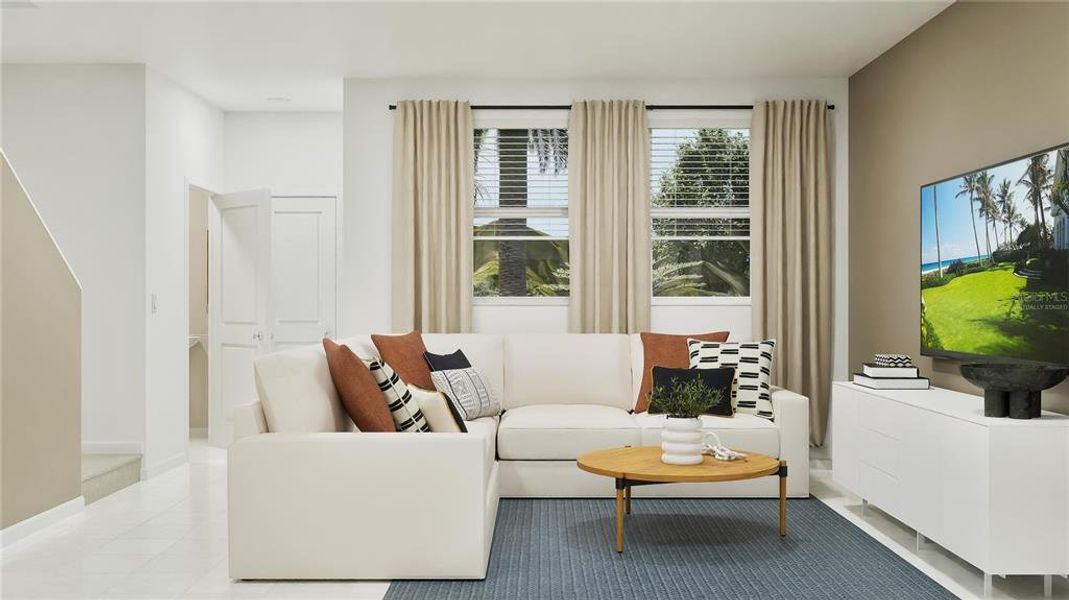 Furnished interior view inside a new home in , Davenport (Image 10).