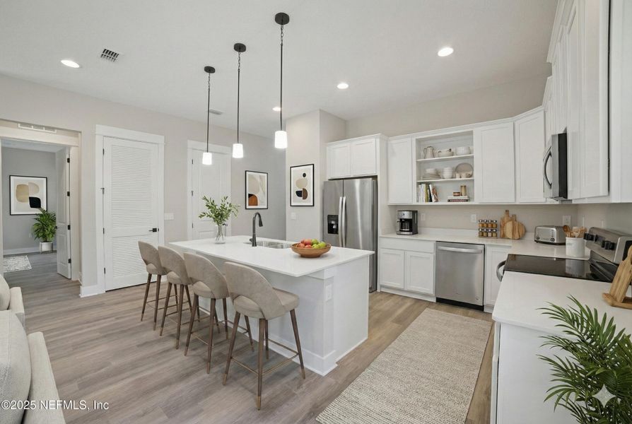 Furnished interior view inside a new home in , Jacksonville (Image 12).
