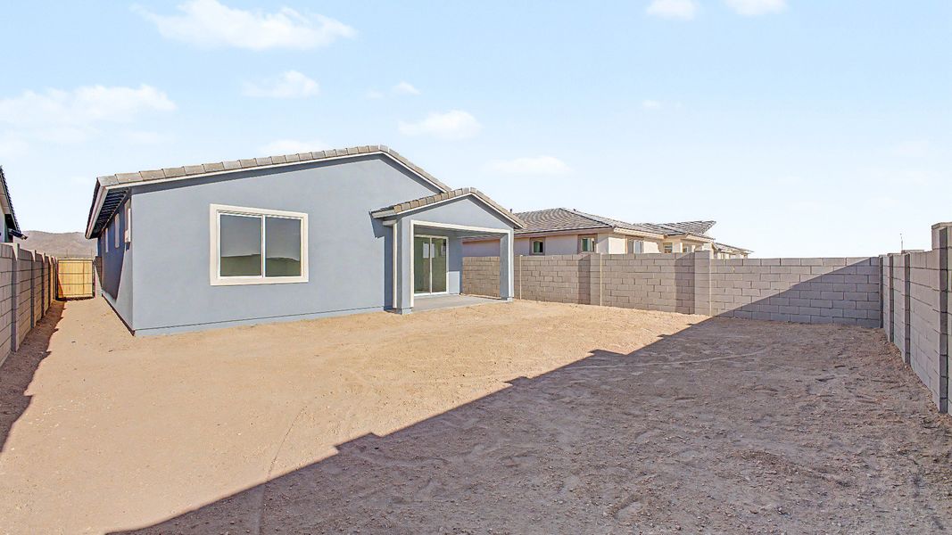 Exterior details and patio area of a home in Teravalis, Buckeye (Image 24). Exterior details and patio area of a home in Teravalis, Buckeye (Image 24).