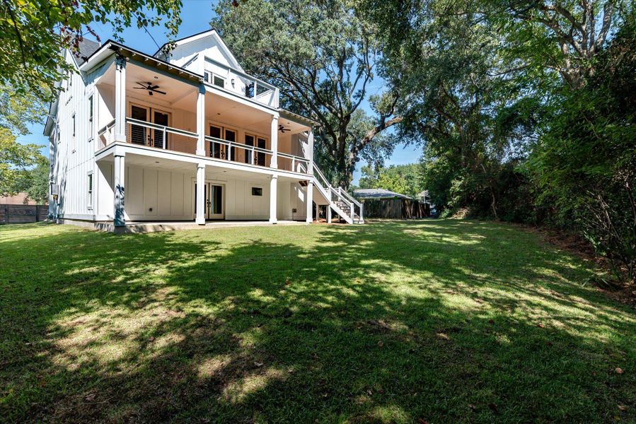 Exterior details and patio area of a home in , Charleston (Image 38).