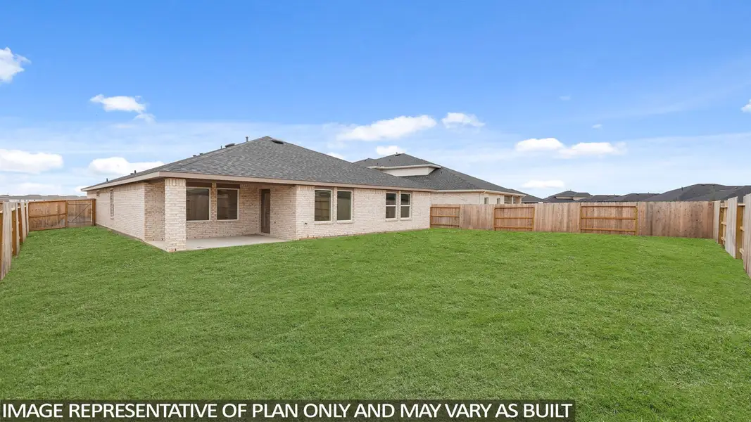 Exterior details and patio area of a home in Sunterra, Katy (Image 4).