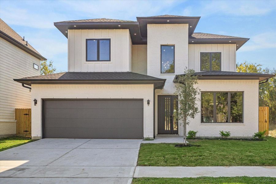 Front exterior of a new home in , Houston, TX, highlighting curb appeal (Image 2). Front exterior of a new home in , Houston, TX, highlighting curb appeal (Image 2).