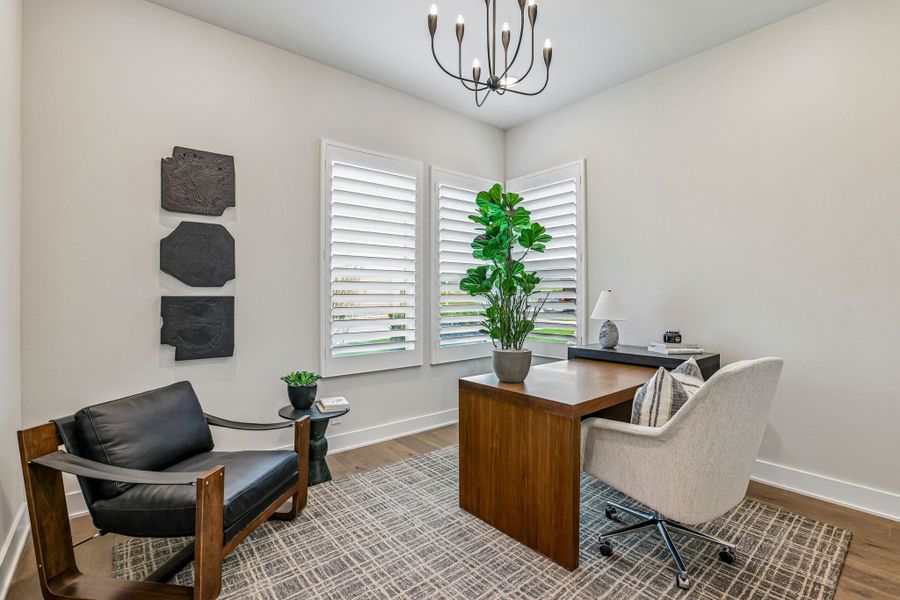 Furnished interior view inside a new home in Bluff Haven, Georgetown (Image 10).