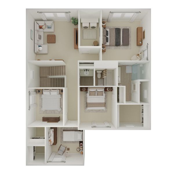 2D floor plan layout for the Thames by K. Hovnanian® Homes in Laveen Springs, Laveen, AZ (Image 22). 2D floor plan layout for the Thames by K. Hovnanian® Homes in Laveen Springs, Laveen, AZ (Image 22).