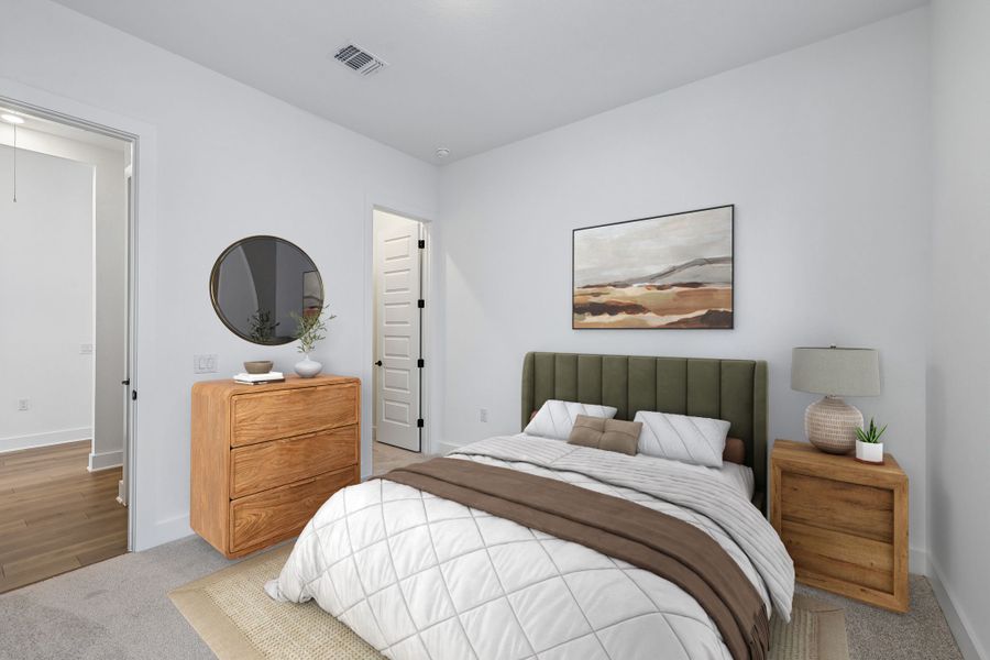 Representative furnished interior of a home built from the Guadalupe by Taylor Morrison in Turners Crossing, Austin (Image 26).