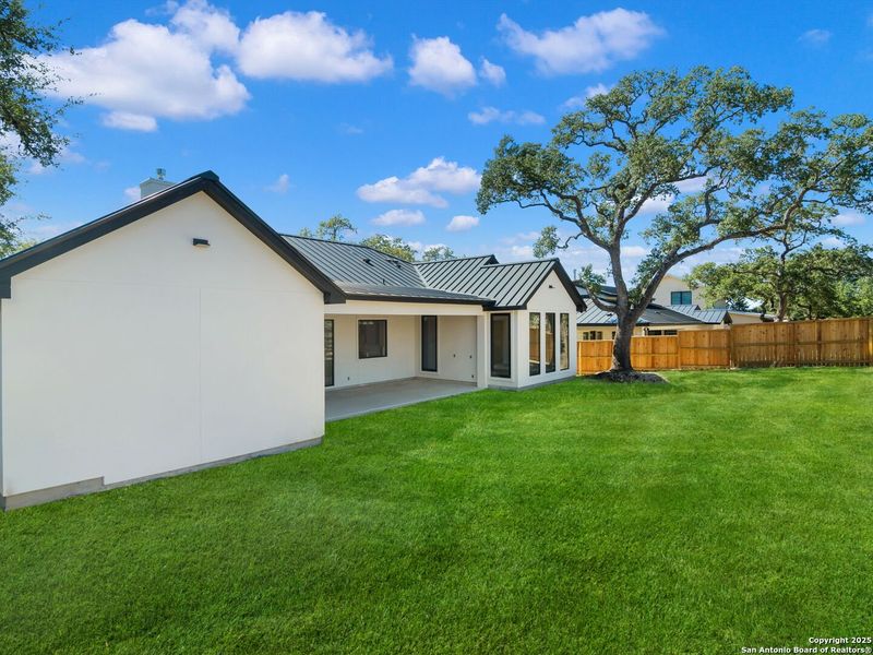 Exterior details and patio area of a home in , Boerne (Image 32).